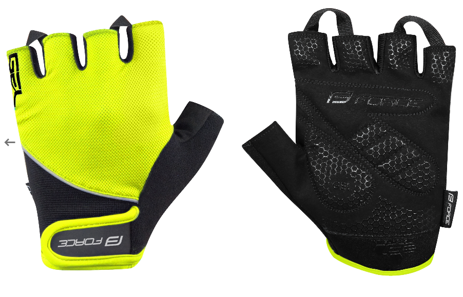 FORCE GEL MITTS L, FLUO/ BLACK