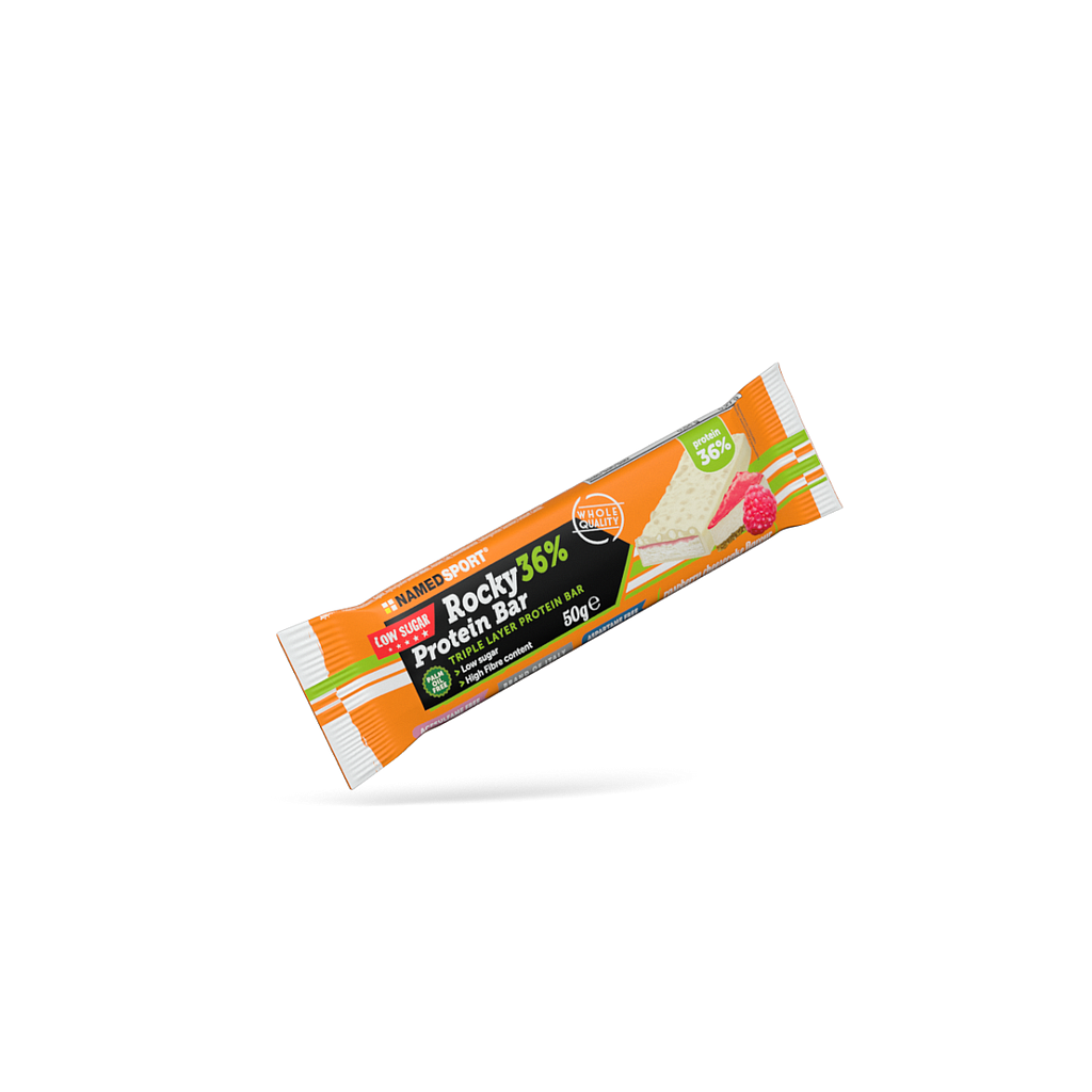 **NAMEDSPORT ROCKY RASPBERRY CHEESCAKE PROTEIN BAR 50G (BOX OF 12)