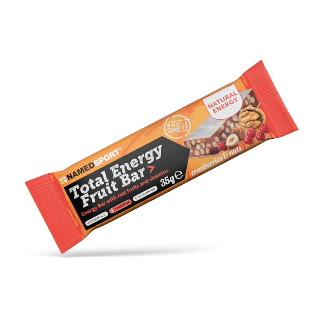 **NAMEDSPORT TOTAL ENERGY - CRANBERRY &amp; NUTS FRUIT BAR 35G BOX OF 25)