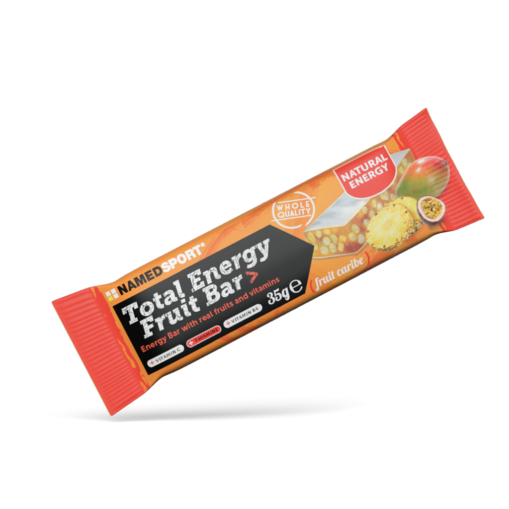 **NAMEDSPORT TOTAL ENERGY - CARIBE FRUIT BAR 35G (BOX OF 25)