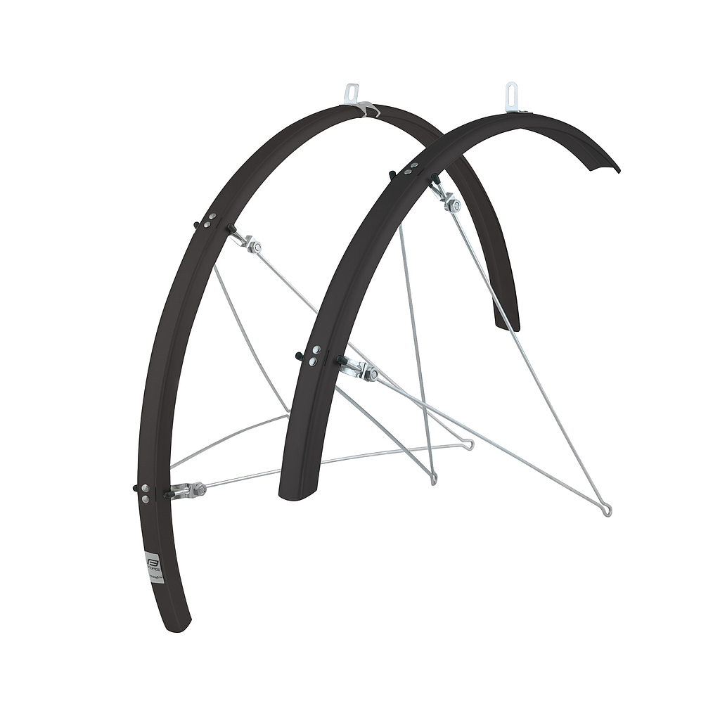 FORCE 700-28C MUDGUARD PAIR BLACK