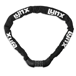LYNX COMBINATION CHAIN LOCK 100CM X 6mm