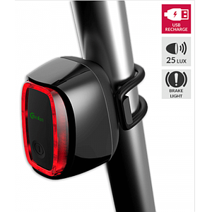 REAR LIGHT WITH BRAKE LIGHT USB 25 LUX