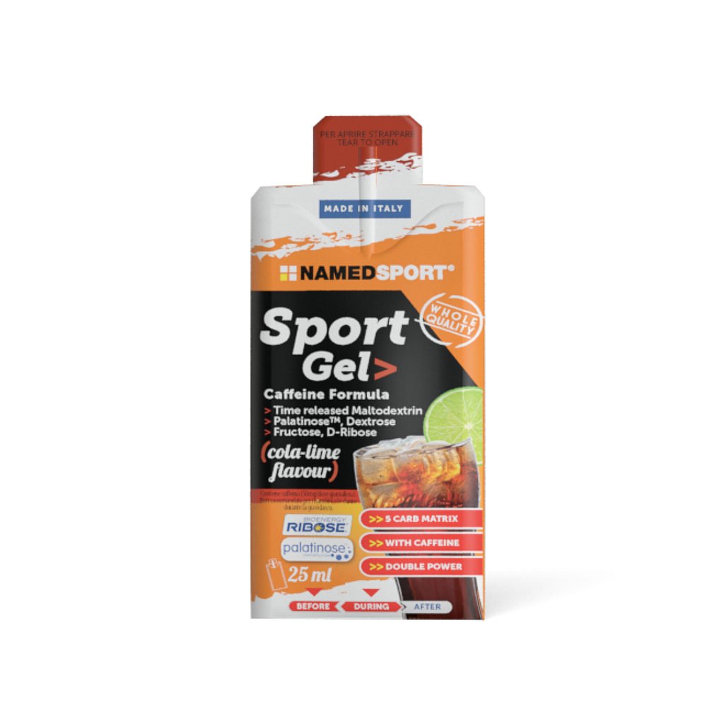 **NAMEDSPORT COLA LIME-CAFFEINE FORMULA SPORTS GEL 25ML (BOX OF 32)