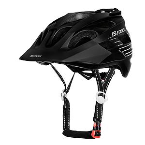 **FORCE RAPTOR MTB HELMET BLACK/WHITE  S/M