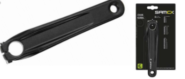 **SAMOX LH CRANK FOR E-BIKE 13mm OFFSET