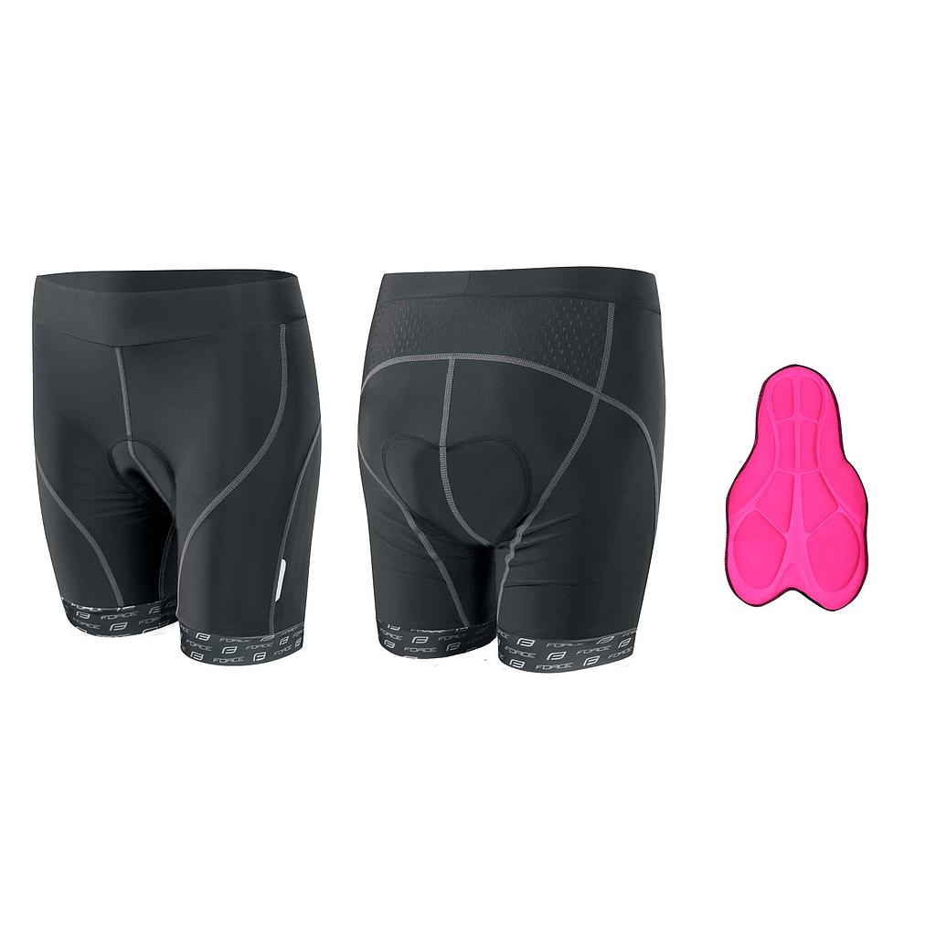 **FORCE LADY-1 WAIST SHORTS WITH PAD BLACK XS