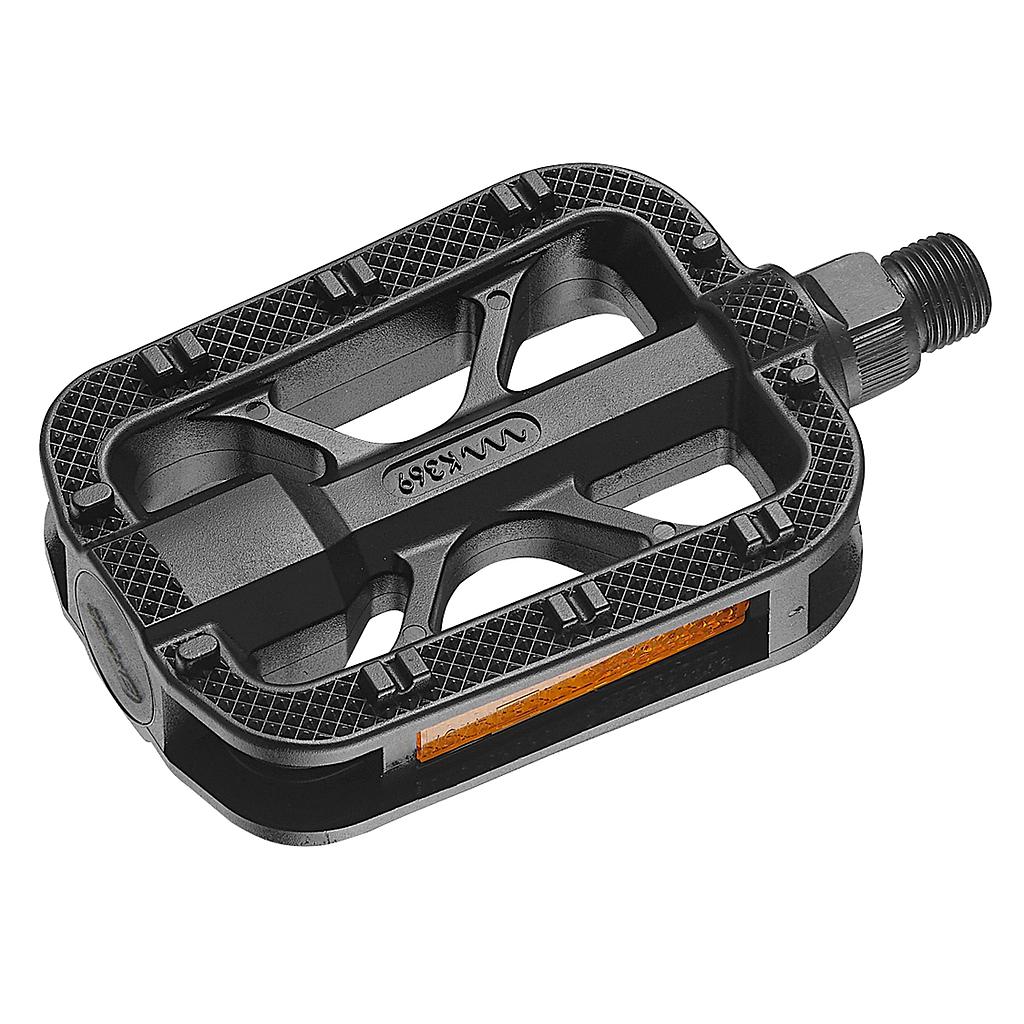 FORCE PEDALS TREKKING  PLASTIC ANTI-SLIP, BLACK