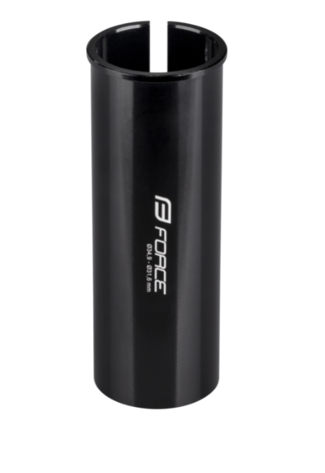 FORCE SEAT POST ADAPTER 34,9-31,6mm, ALLOY, BLACK