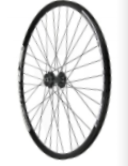 **27.5 FRONT DISC WHEEL  BLACK.