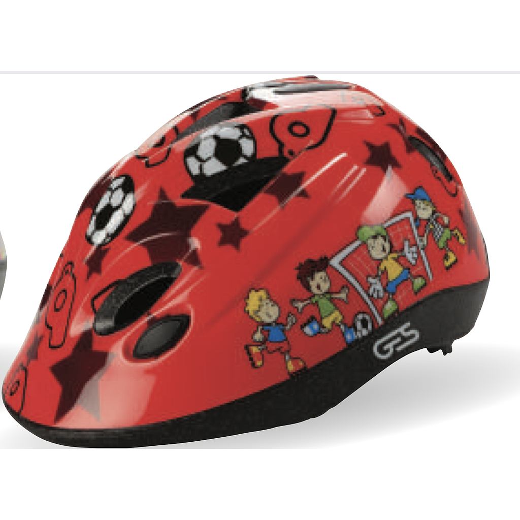 **GES DOKKY JUNIOR HELMET SOCCER RED  (47-53)