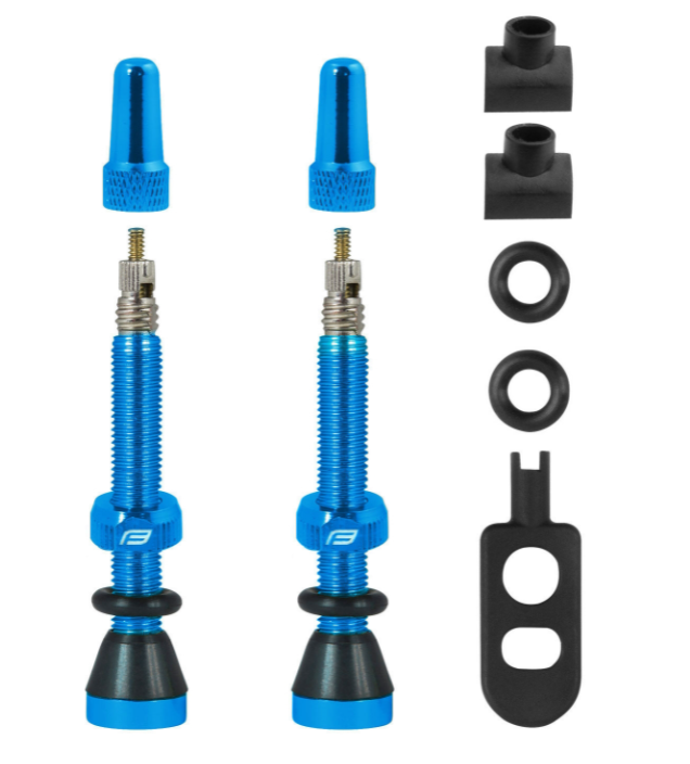 **FORCE TUBELESS VALVE SET  44mm BLUE