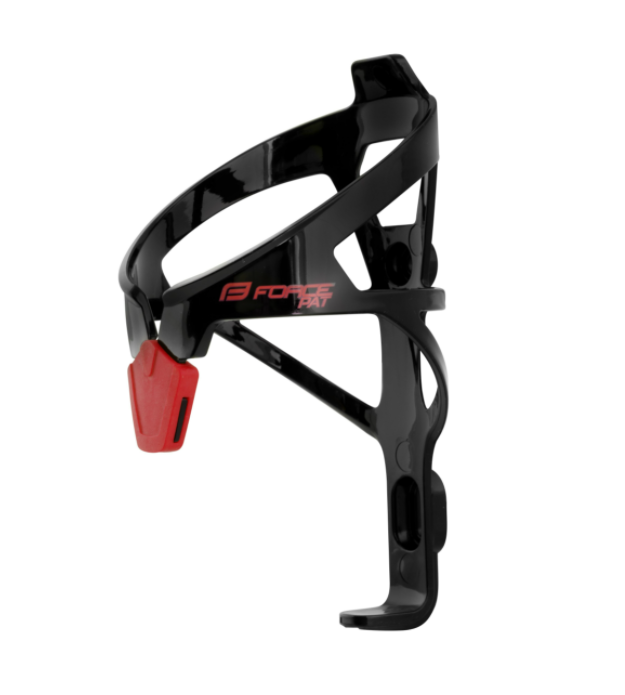 FORCE PAT BOTTLE CAGE BLACK /RED