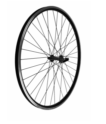 ALLOY FRONT WHEEL NARROW SECTION QR  BLACK 700C