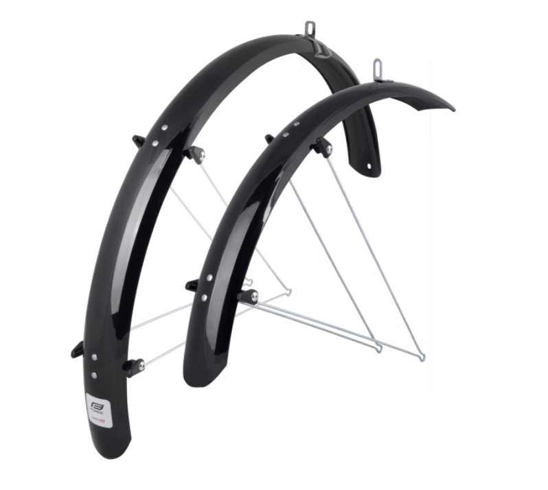 FORCE 26&quot; MTB MUDGUARD PAIR BLACK