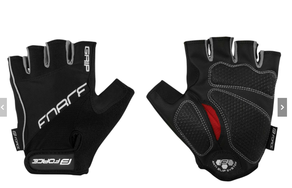 FORCE GRIP GEL MITTS M, BLACK