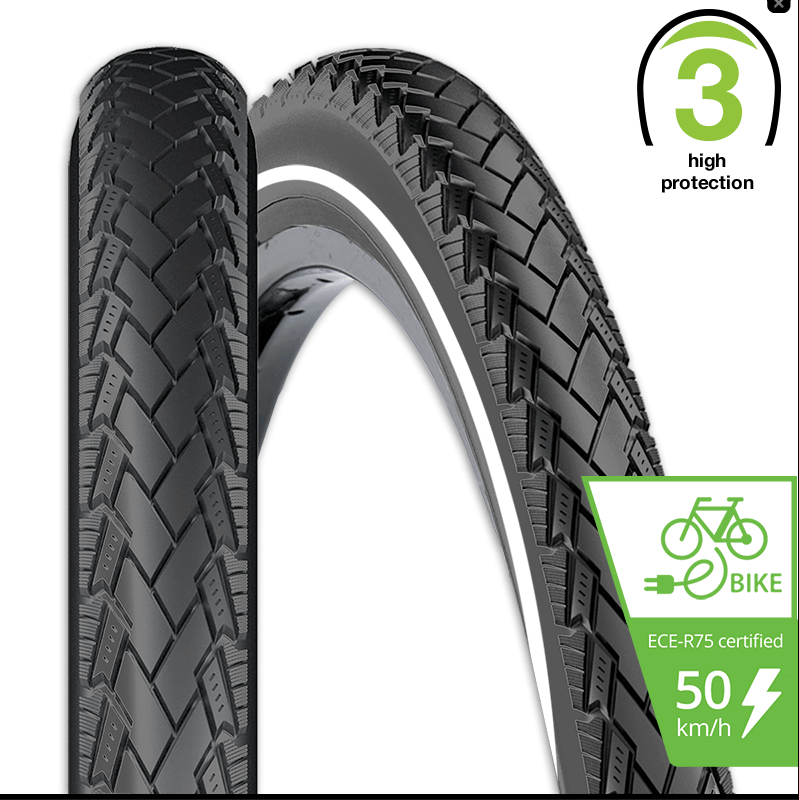 REXWAY CONEJO E BIKE MAX.50KM TYRE 700 X 48C 3.5mm PUNCTURE