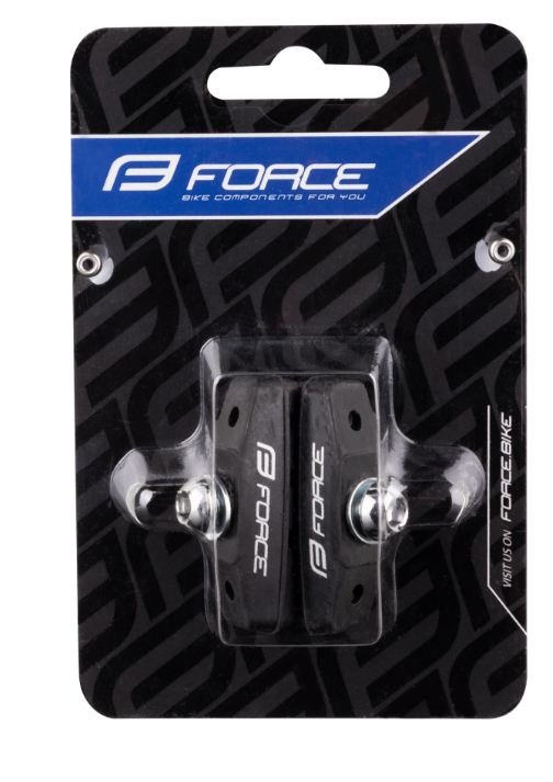 FORCE BRAKE SHOES F THREAD , BLACK 50MM