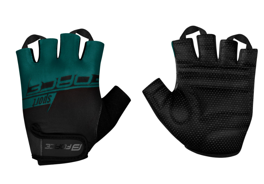 FORCE SPORT MITT,  BLACK-PETROL BLUE S