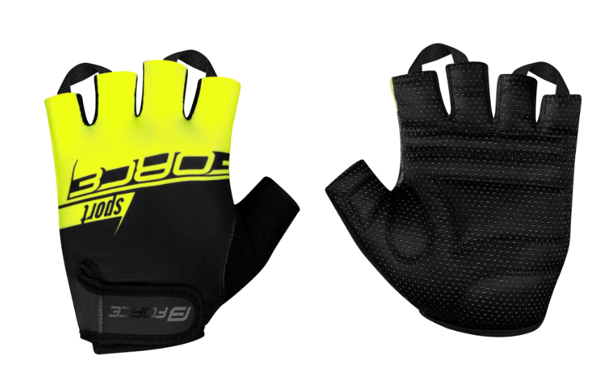 FORCE SPORT MITT,  BLACK-FLUO S