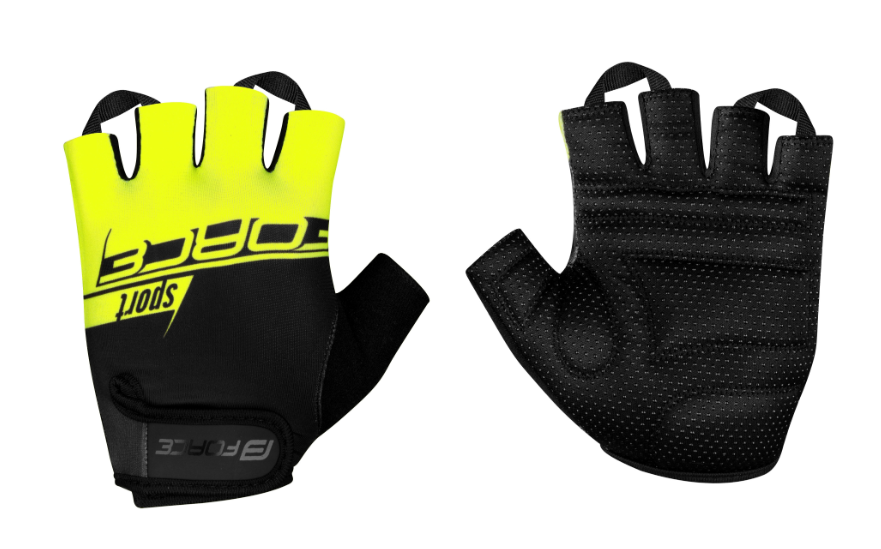 FORCE SPORT MITT,  BLACK-FLUO L