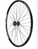 700c FRONT V-BRAKE WHEEL  BLACK QR DOUBLE SKIN