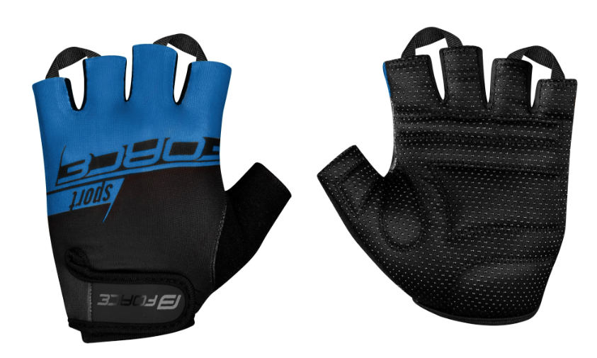 FORCE SPORT MITT,  BLACK-BLUE M