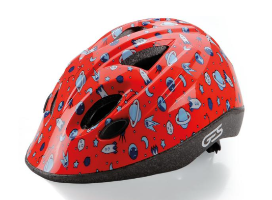 **GES DOKKY JUNIOR HELMET SPACE RED  (47-53)