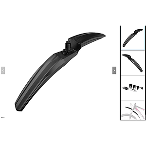 FORCE F WIGO FRONT MUDGUARD 24"-29" BLACK