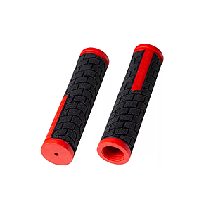 MTB COLOURED GRIPS BLACK/RED