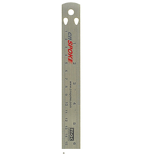 METAL RULER FOR MEASURING SPOKES AND DIAMETERS