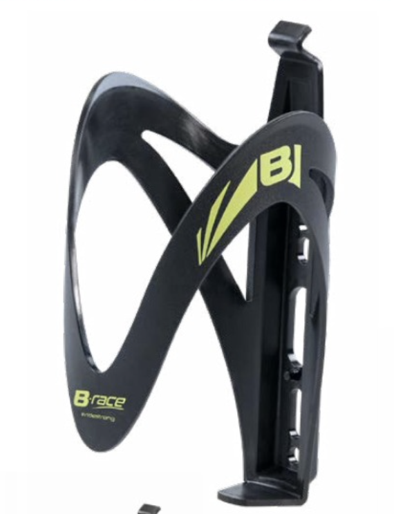 B-RACE BOTTLE CAGE  BLACK/LIME