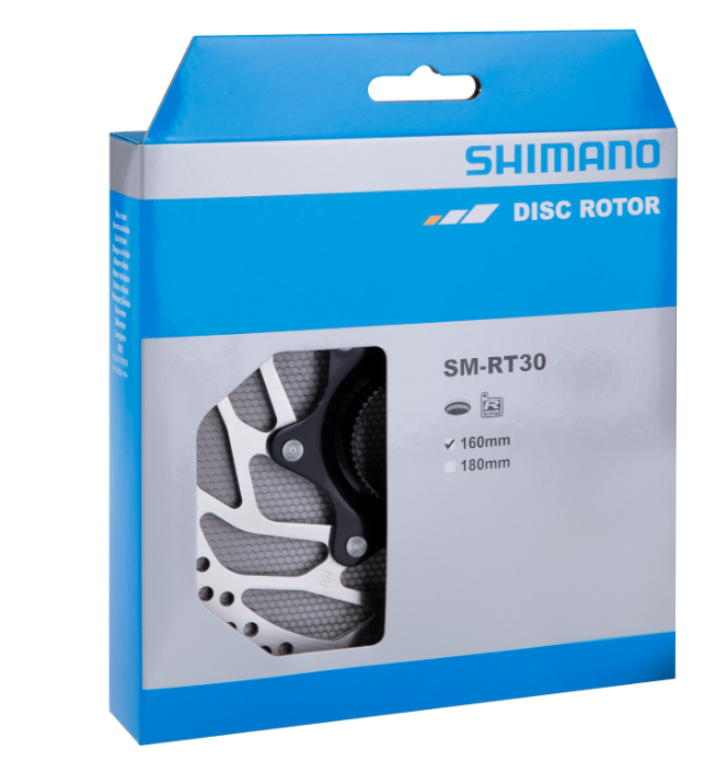 **SHIMANO DISC BRAKE ROTOR  SH SMRT30 CENTER LOCK 160 MM