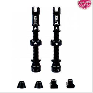 JUICE LUBES TUBELESS VALVE SET  48mm BLACK