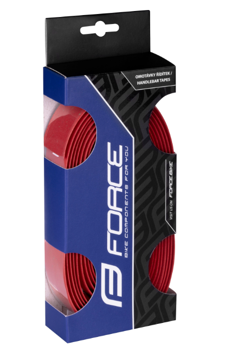 **FORCE CORK HANDLEBAR TAPE &amp; PLUGS RED