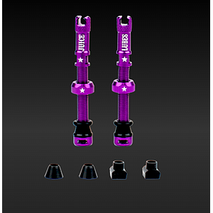 **JUICE LUBES TUBELESS VALVE SET PURPLE 48mm