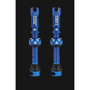 JUICE LUBES TUBELESS VALVE SET BLUE 48mm