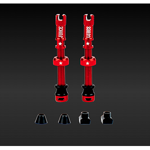 **JUICE LUBES TUBELESS VALVE SET RED 65mm