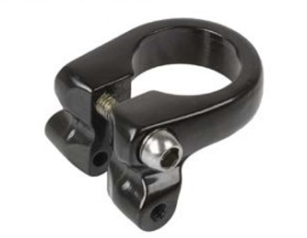 SEAT CLAMP WITH CARRIER FITTING 28.6 mm BLACK