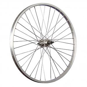 ALLOY REAR WHEEL  24 x 1.75DISC 6 BOLT  CASSETTE QR BLACK
