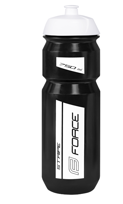 **FORCE STRIPE 0.75L DRINK BOTTLE BLACK-WHITE