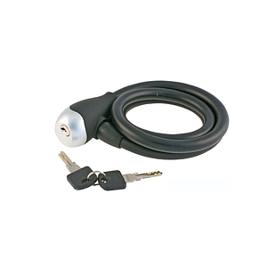 WAG SPIRAL SILICON CABLE LOCK 12 x 1200 mm BLACK