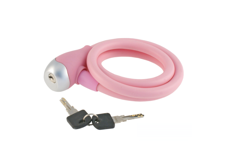 WAG SPIRAL SILICON CABLE LOCK 12 x 1200 mm PINK