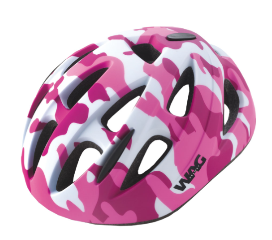 WAG SKY KIDS HELMET S (52-56) CAMOUFLAGE PINK
