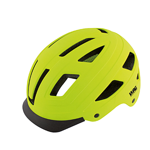 **WAG CITY HELMET WITH LIGHT FLUO YELLOW M (55-58)