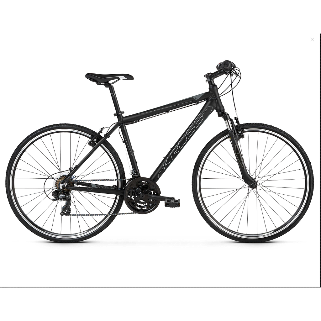 KROSS EVADO 1.0 M BLACK GRAPHITE MATT 19&quot;