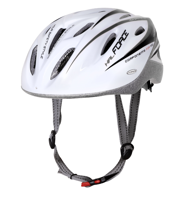 **FORCE HAL HELMET WHITE/ BLACK L-XL