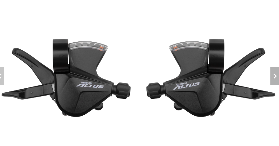 **SHIMANO ALTUS RAPIDFIRE SLM2010 3 X 9  SPEED SHIFTERS (PAIR)