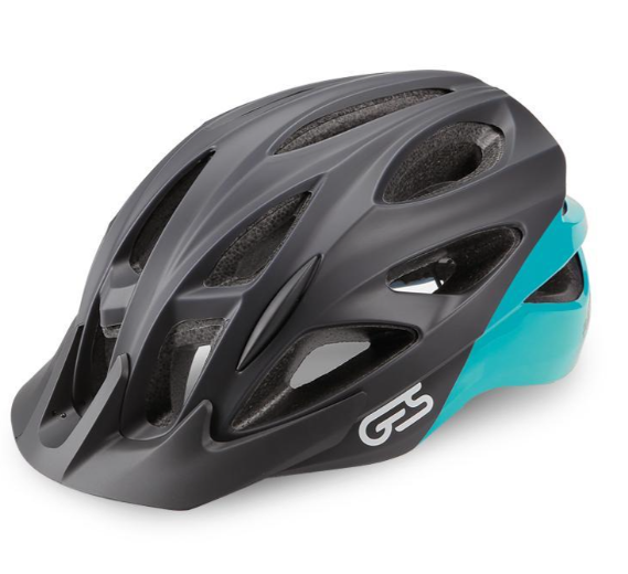 **GES REVO HELMET BLACK/CELESTE M (54-58)