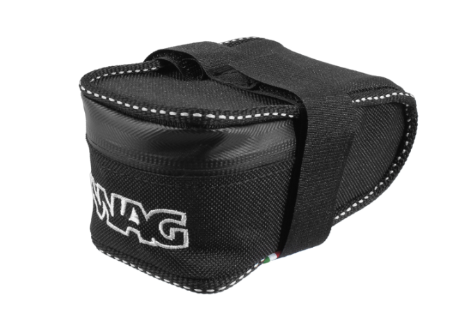 WAG RACE SADDLE BAG-BLACK REFLECTIVE STITCHING